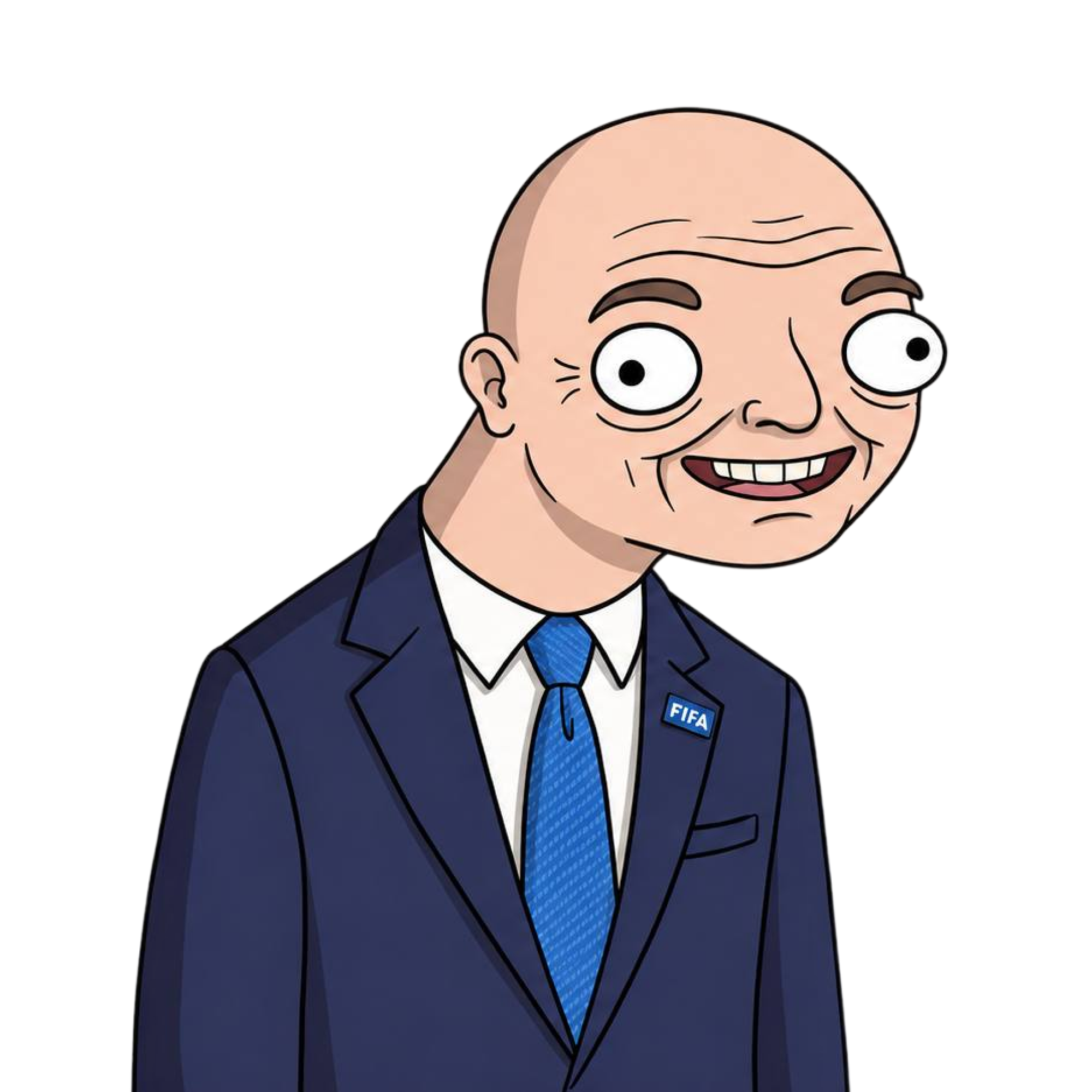 Senhor Infantino cartoon portrait